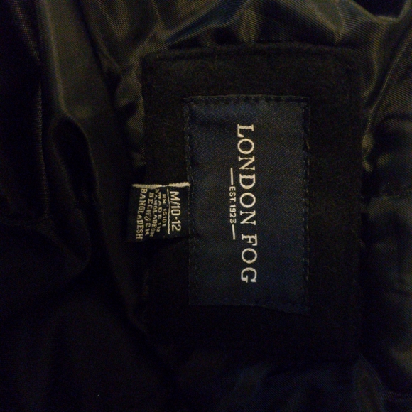 London Fog Black Women's Size Medium Pea Coat - Picture 4 of 5